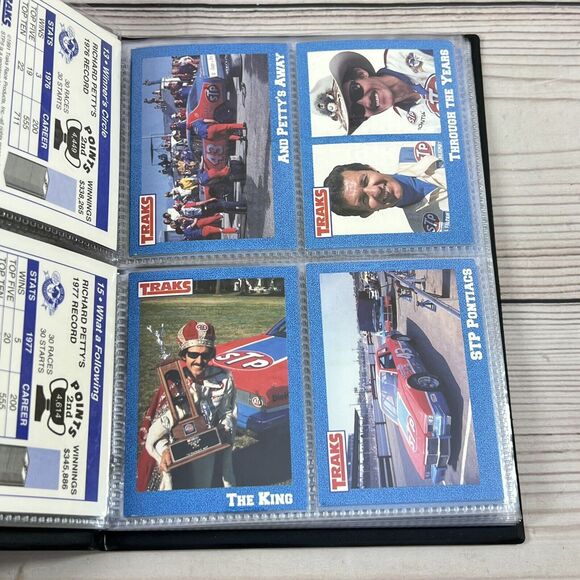 Richard Petty TRAKS 1991 Collector Set- Cards LOT #1-50 All NM in Pro Set Binder - Picture 8 of 16
